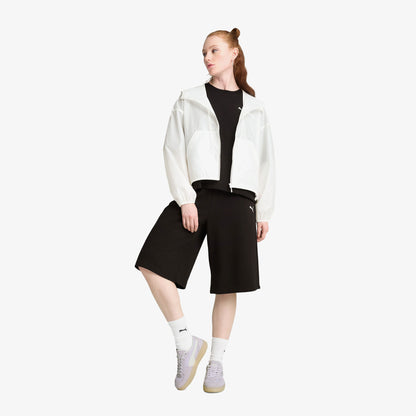 Puma Wardrobe Essentials Oversized Kadın Beyaz Rüzgarlık