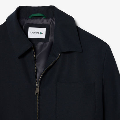 Lacoste Erkek Fermuarlı Lacivert Ceket