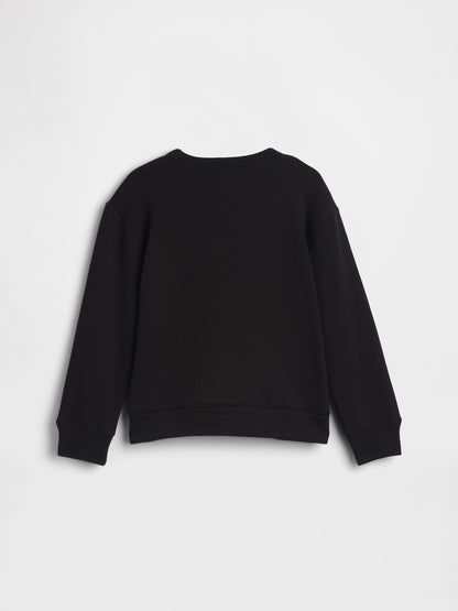 Siyah Relaxed Gap Logo Sweatshirt