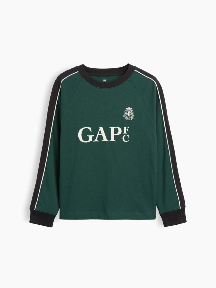 Koyu Kırmızı Relaxed Gap Logo T-shirt