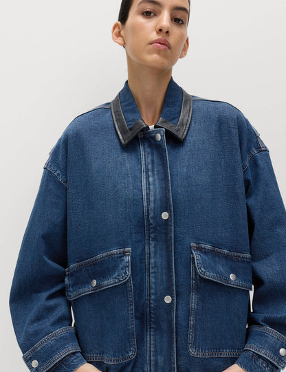 Denim Bomber Ceket
