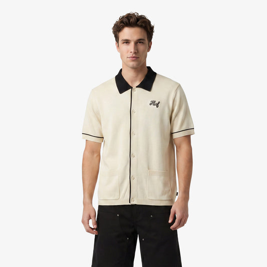 Huf Icaris Knit Top Erkek Bej Gömlek