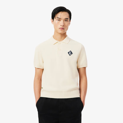 Lacoste Classic Fit Erkek Krem Polo