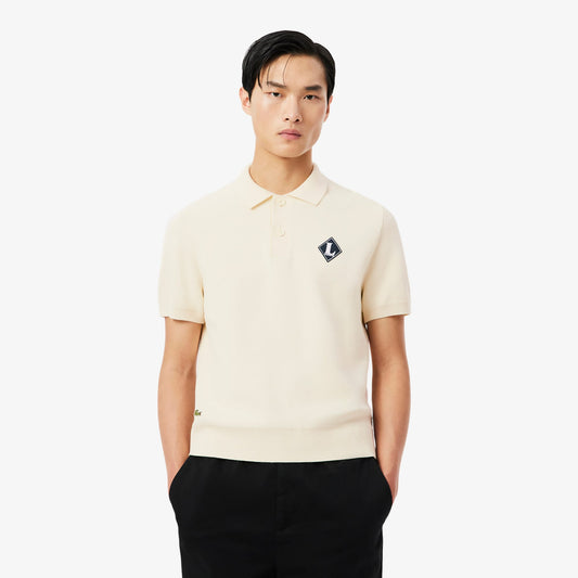 Lacoste Classic Fit Erkek Krem Polo