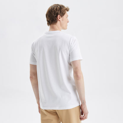Nautica Erkek Beyaz Standart Fit T-shirt