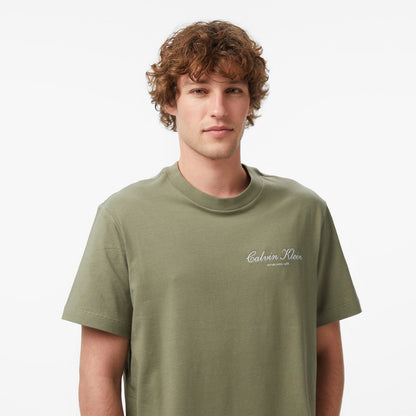 Calvin Klein 20s March Graphic Seasonal Erkek Haki T-shirt