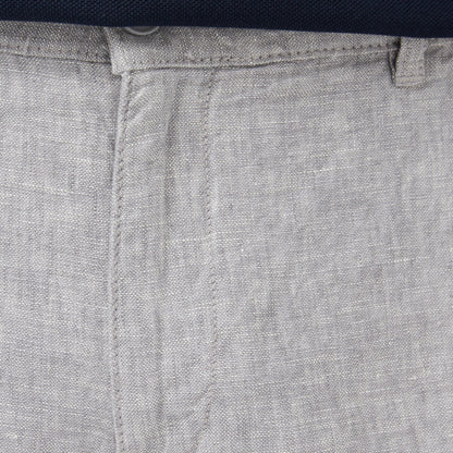 Nautica Erkek Gri Regular Fit Keten Şort
