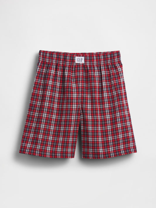 Kırmızı Recycled Boxer Şort Pijama Altı