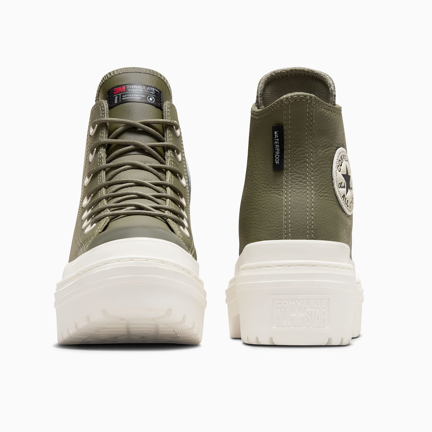 Converse Chuck Taylor All Star Lugged Heel Unisex Yeşil Deri Platform Bot