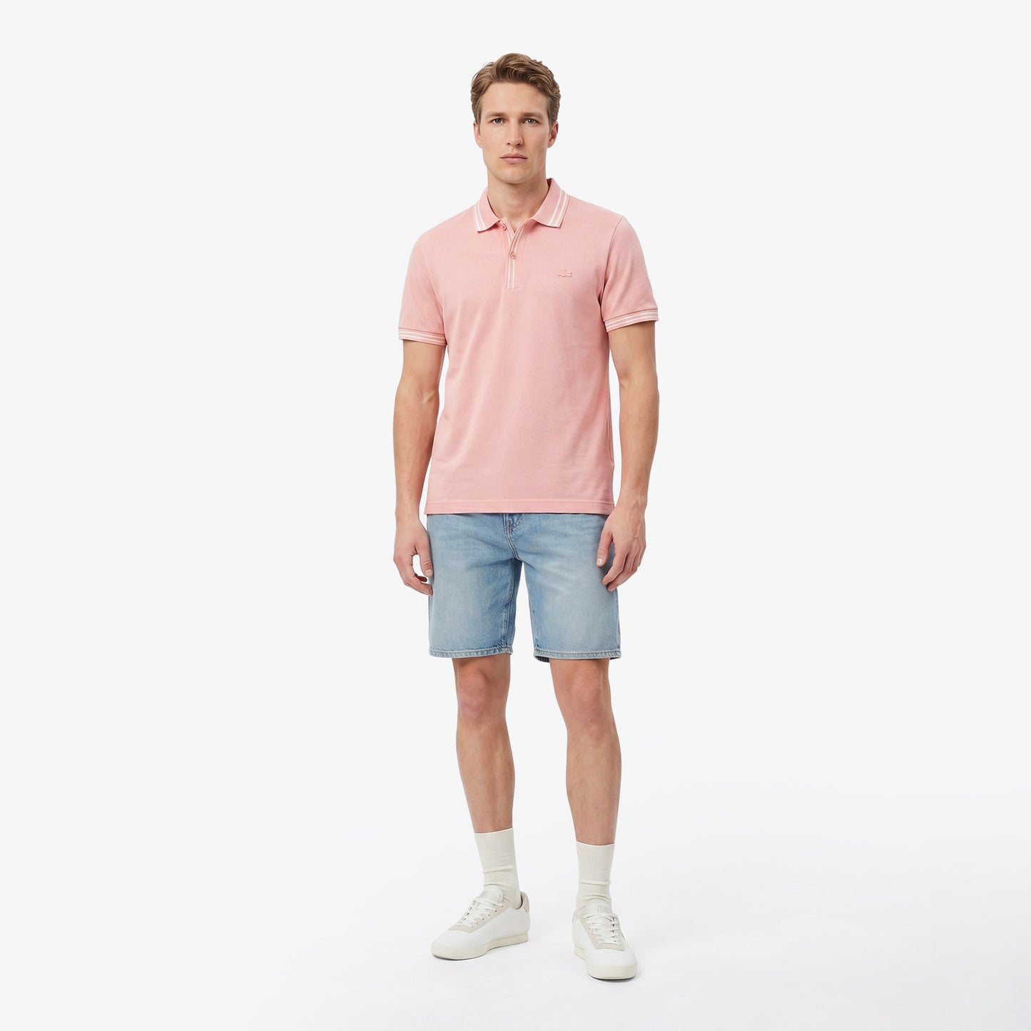Lacoste Regular Fit Erkek Pembe Polo