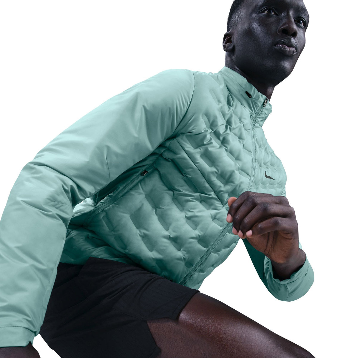 Nike Therma-fit Adv Aeroloft Erkek Yeşil Koşu Ceketi