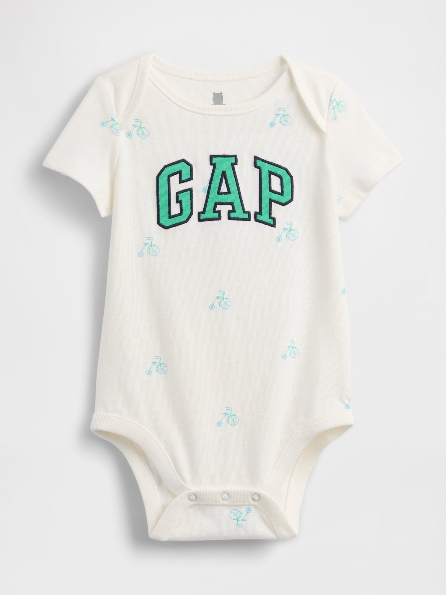 Beyaz First Favorites Organik Pamuk Logo Bodysuit