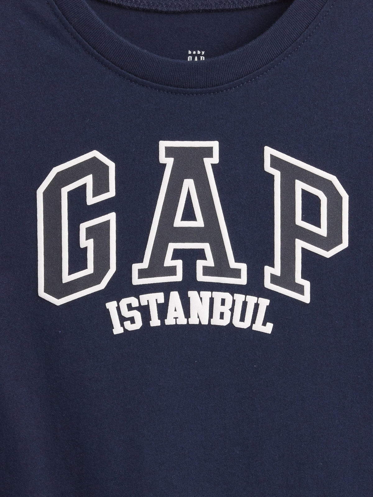 Lacivert Gap Istanbul Logo T-shirt
