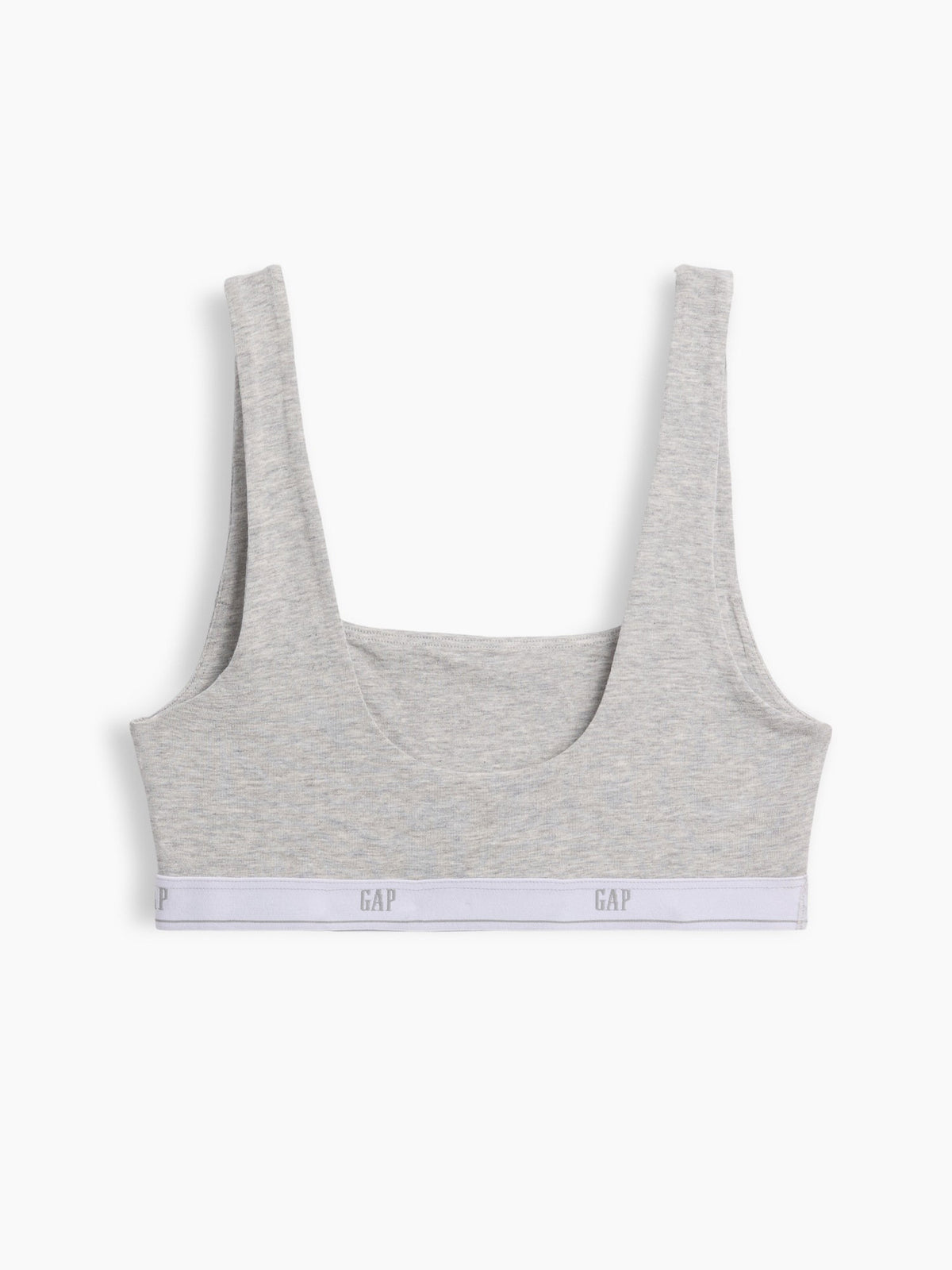 Gri Softmade Organik Stretch Pamuk Gap Logo Bralet