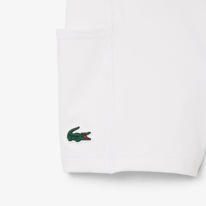 Lacoste Sport Kadın Slim Fit Kolsuz Polo Yaka Beyaz Elbise