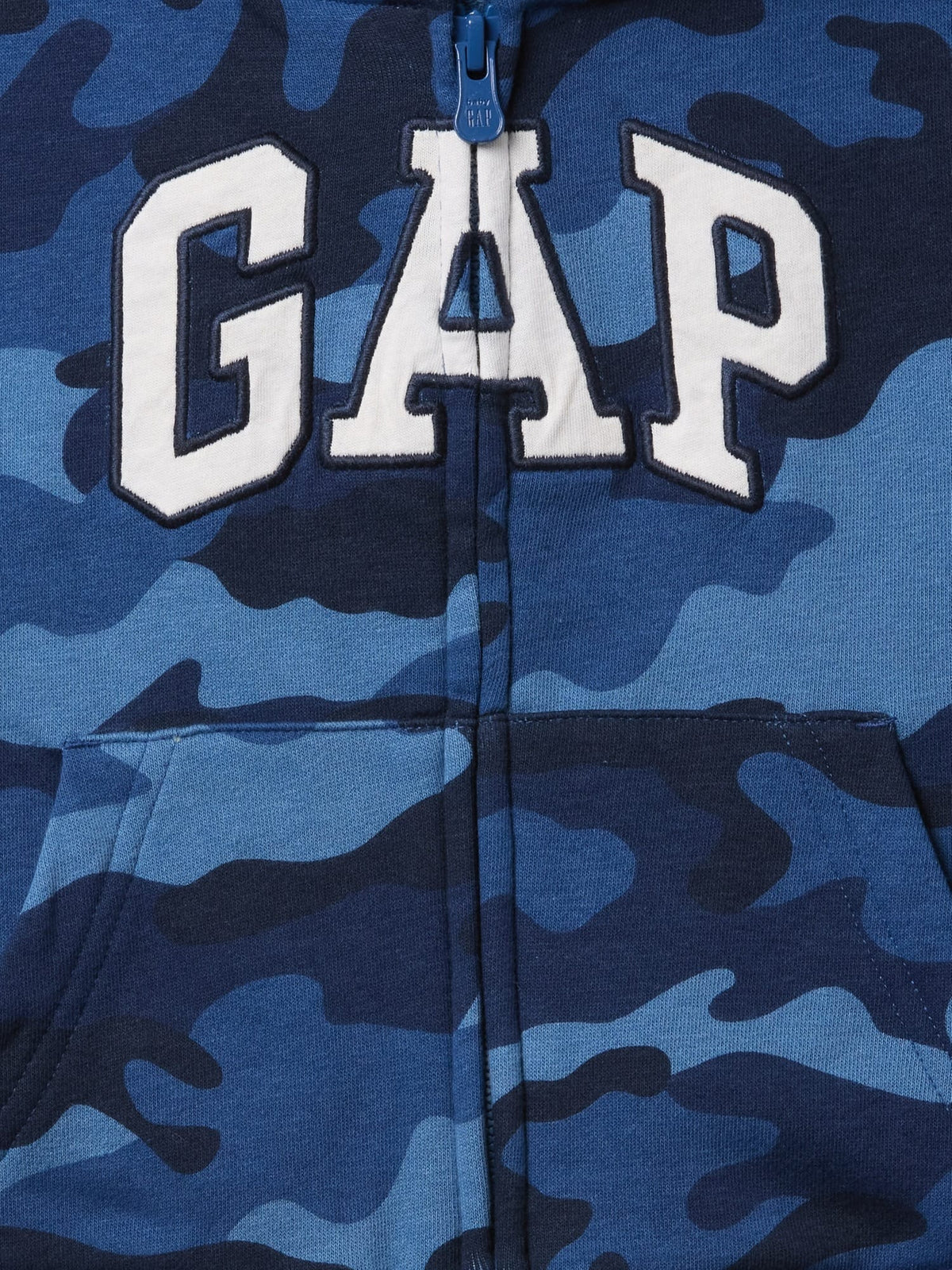 Kamuflaj Gap Logo Relaxed Fermuarlı Sweatshirt