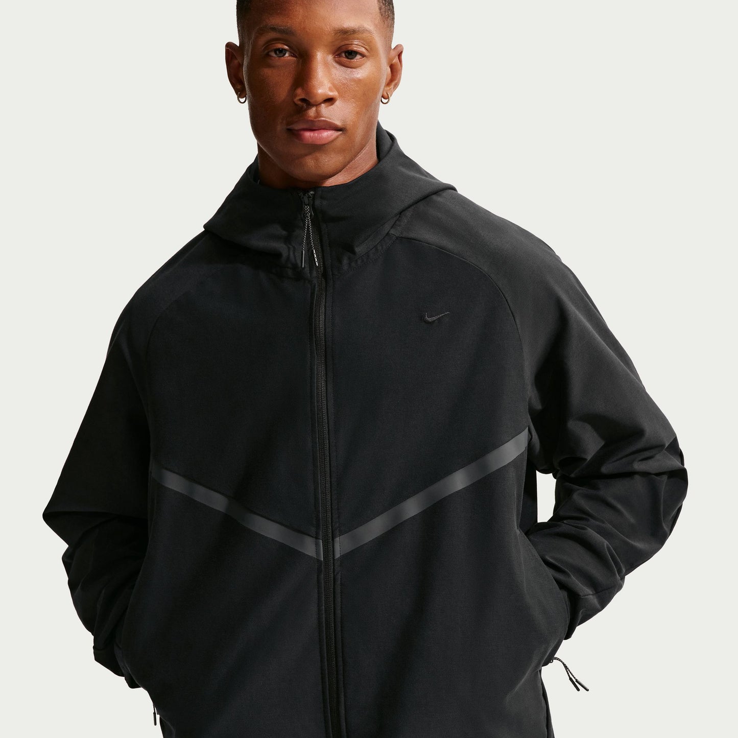 Nike Tech Knit Full Zip Erkek Siyah Ceket