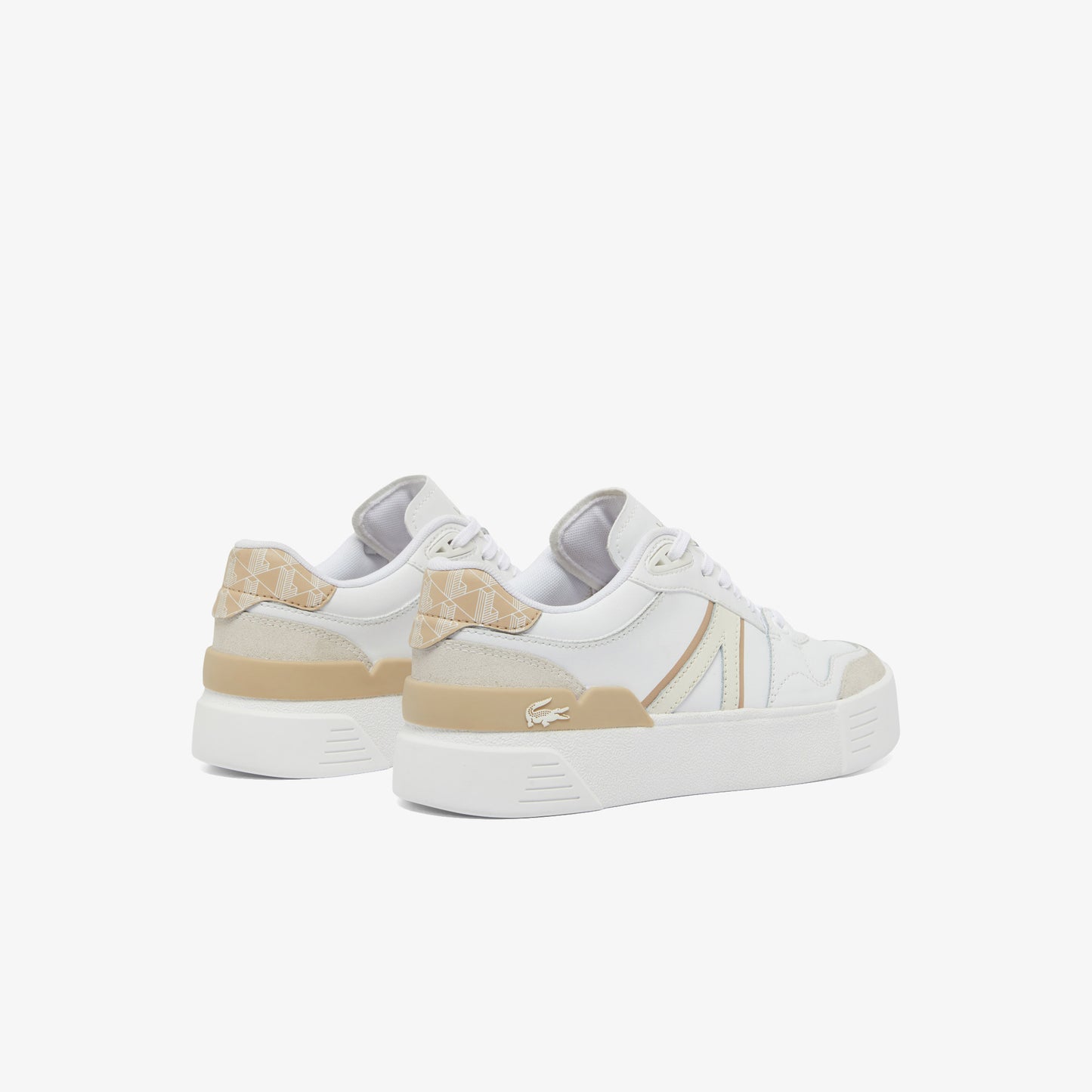 Lacoste L002 Evo Kadın Beyaz/kahverengi Sneaker
