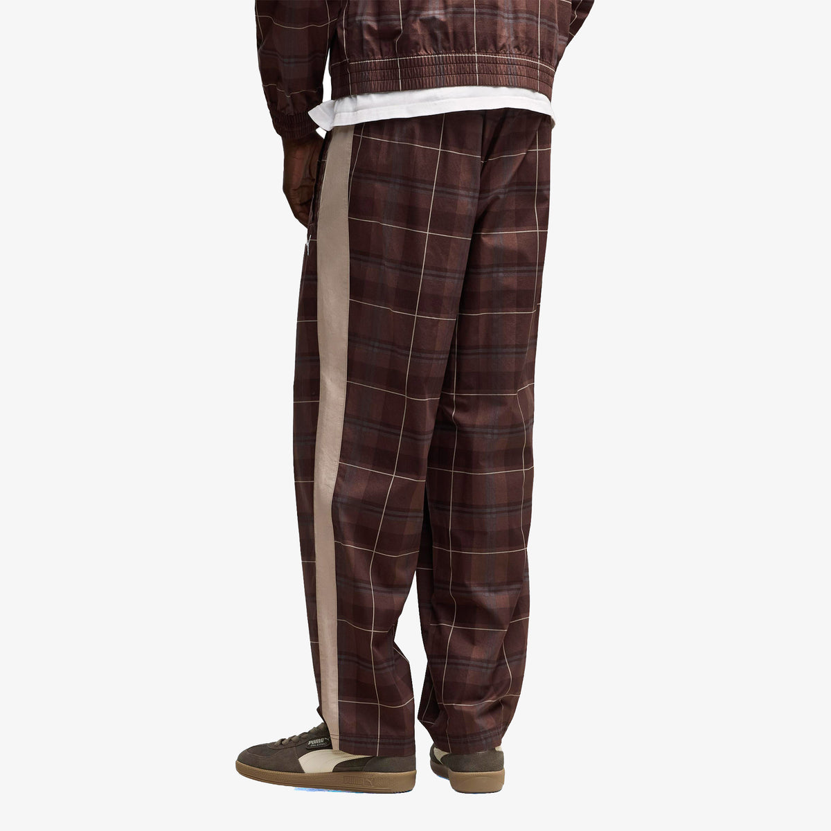 Puma T7 Tartan Track Erkek Kahverengi Pantolon