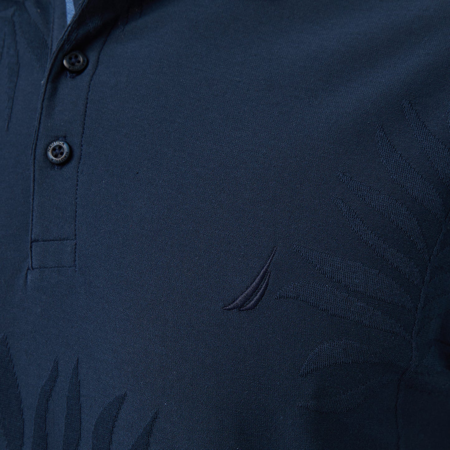 Nautica Erkek Lacivert Classic Fit Desenli Polo