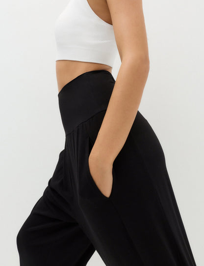 Tapered Fit Yüksek Belli Yoga Pantolonu