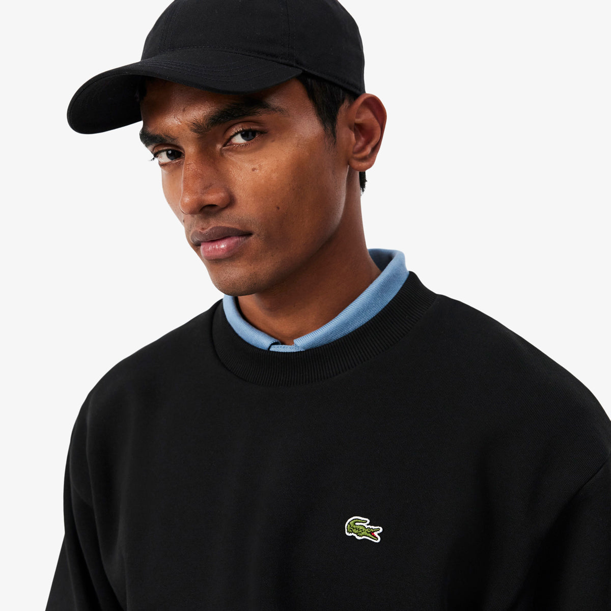Lacoste Classic Fit Erkek Siyah Sweatshirt