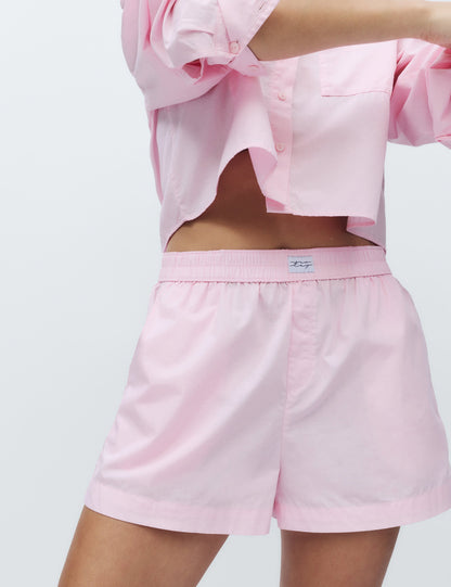 Saf Pamuklu Pijama Şort