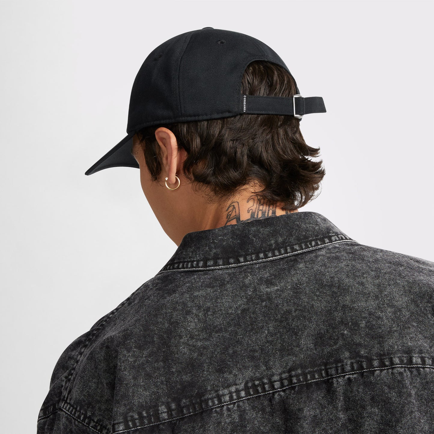 Converse Logo Lock-up Baseball Unisex Siyah Şapka