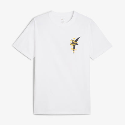Puma Wardrobe Ess Graphic Erkek Beyaz T-shirt