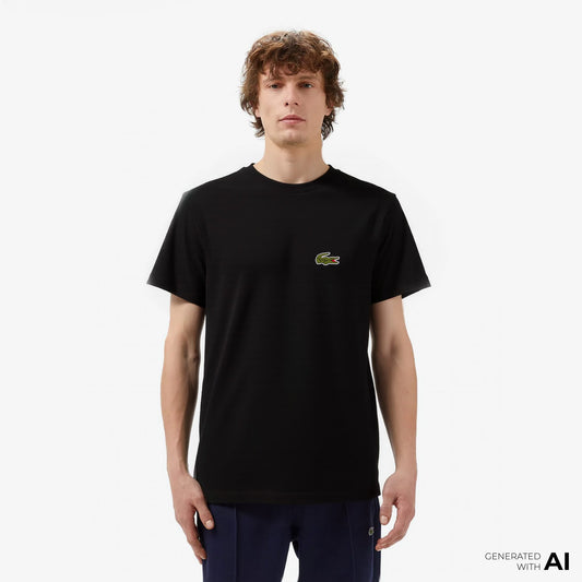Lacoste Loose Fit Erkek Siyah T-shirt