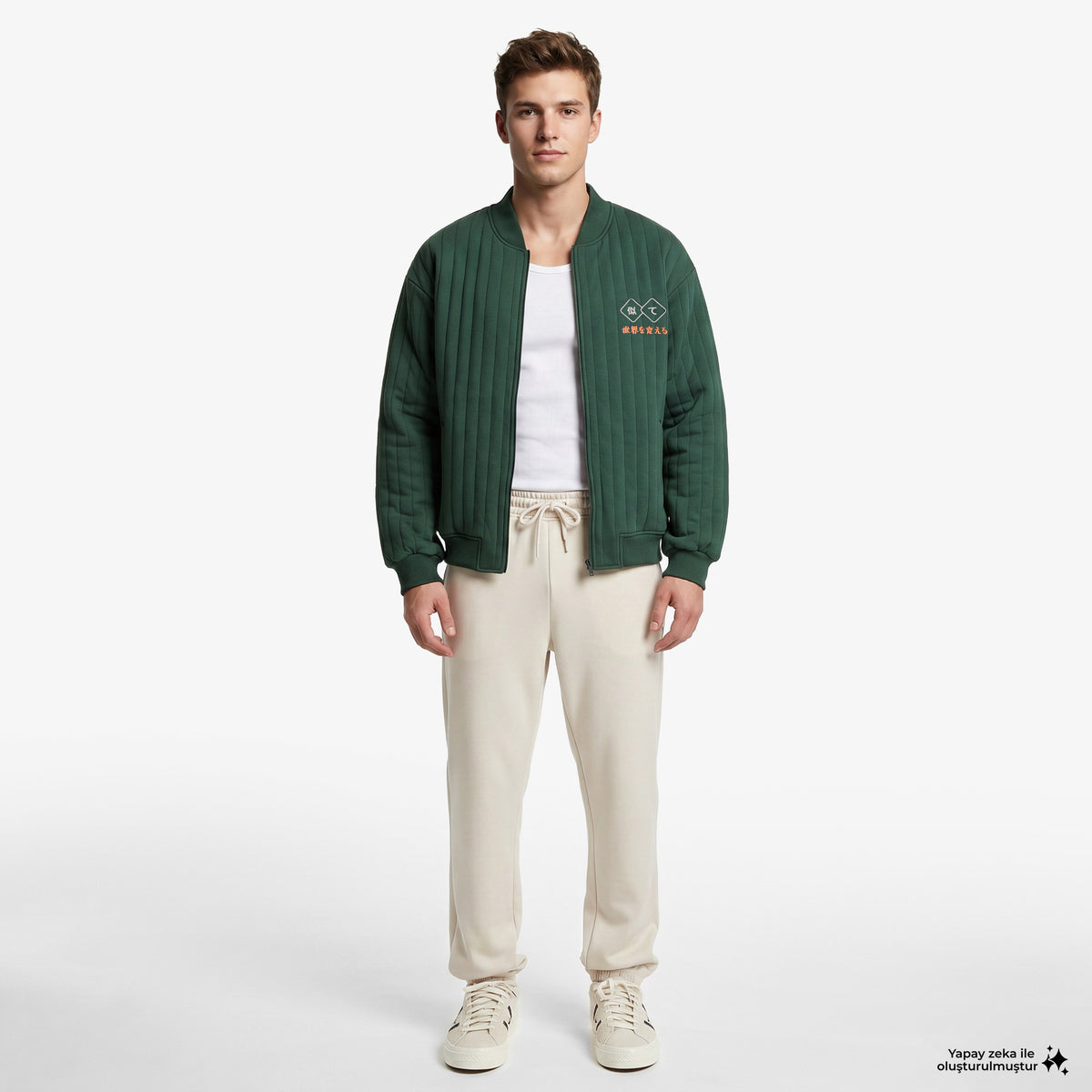 United4 Regular Fit Erkek Yeşil Mont