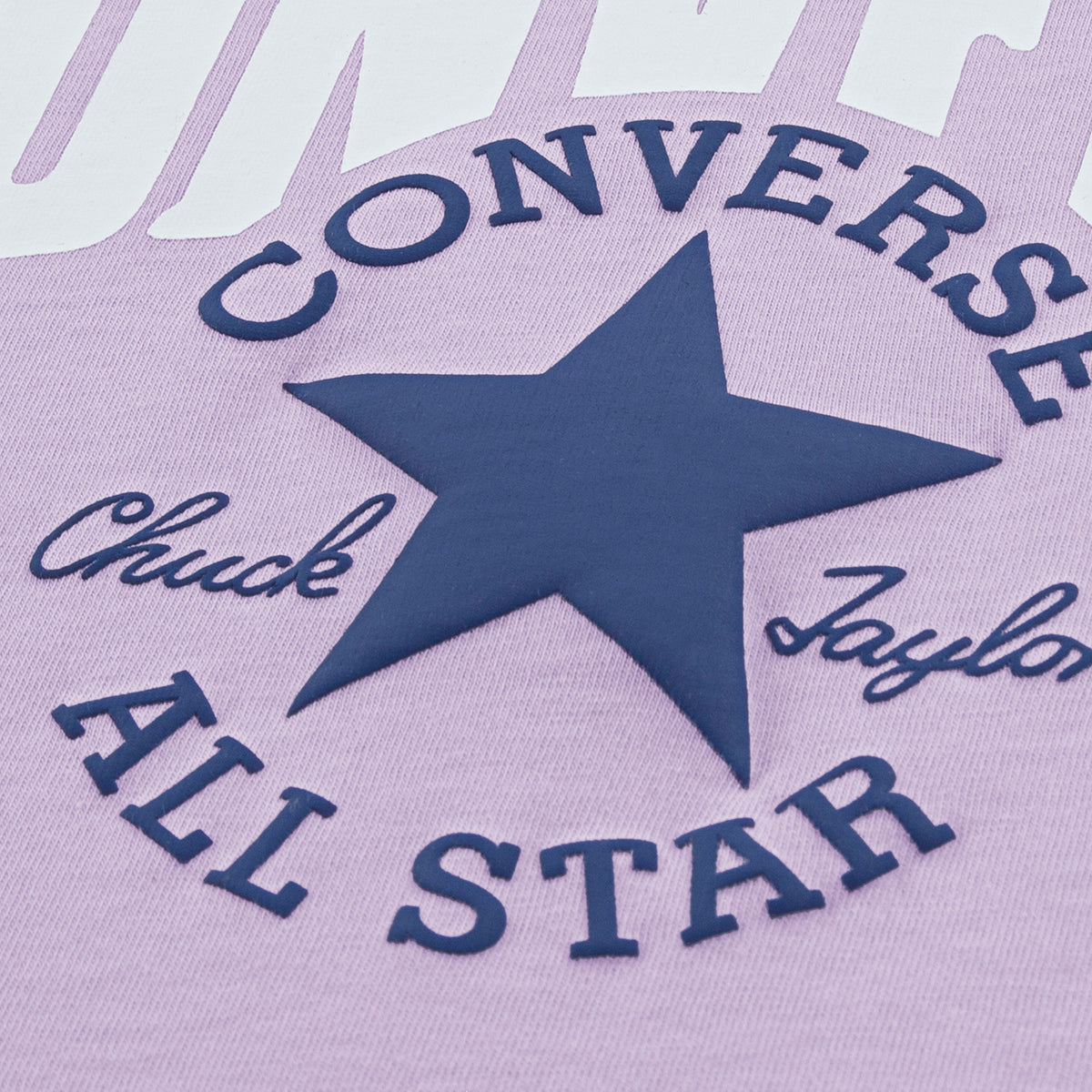 Converse Polera Manga Corta Çocuk Mor T-shirt