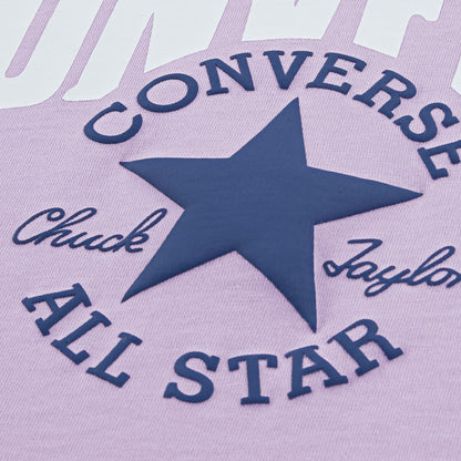 Converse Polera Manga Corta Çocuk Mor T-shirt