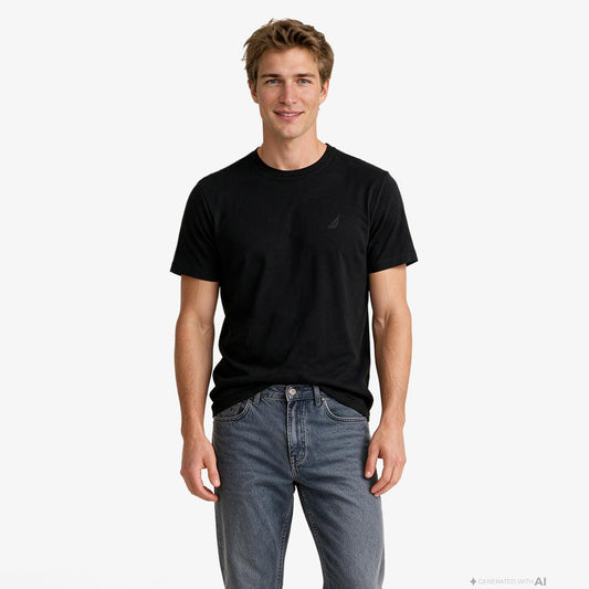 Nautica Regular Fit Erkek Siyah T-shirt