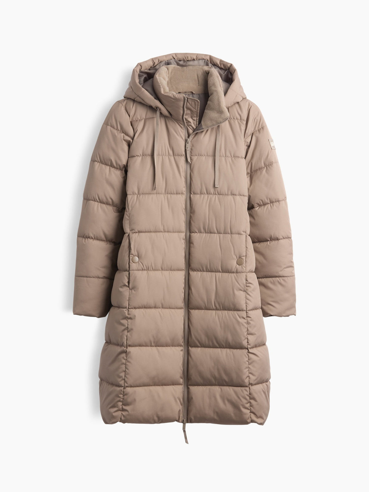 Siyah Relaxed Midi Puffer Şişme Mont