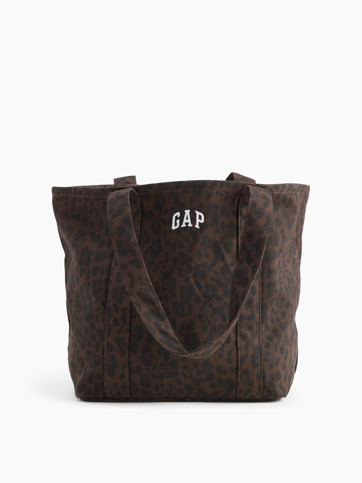 Kahverengi Mini Gap Logo Tote Çanta
