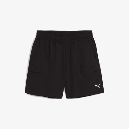 Puma Wardrobe Essentials Relaxed Cargo Unisex Siyah Şort