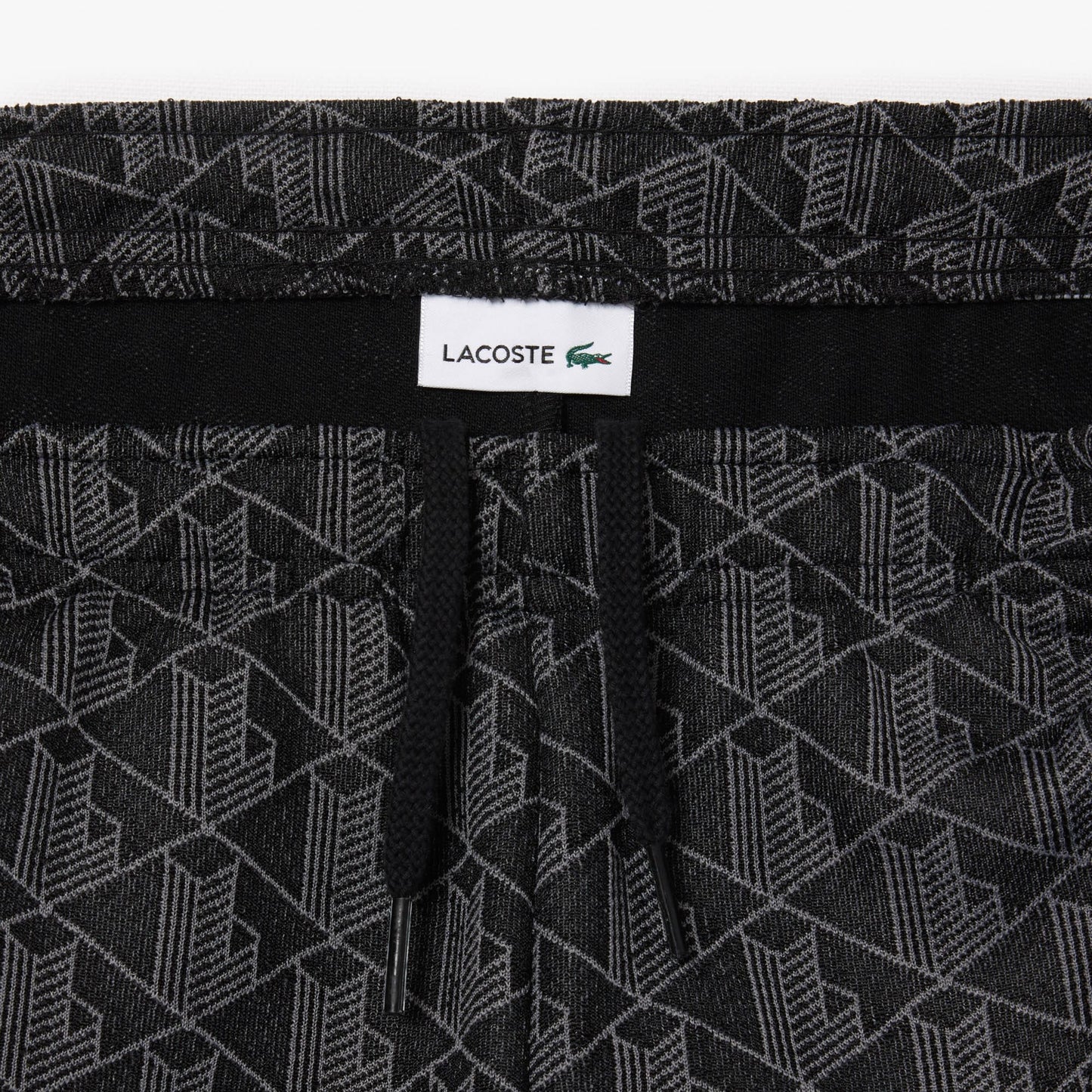 Lacoste Çocuk Monogram Siyah Eşofman Altı