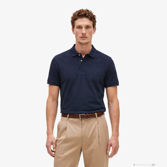 Tommy Hilfiger Seasonal Graphic Erkek Lacivert Polo Yaka T-shirt