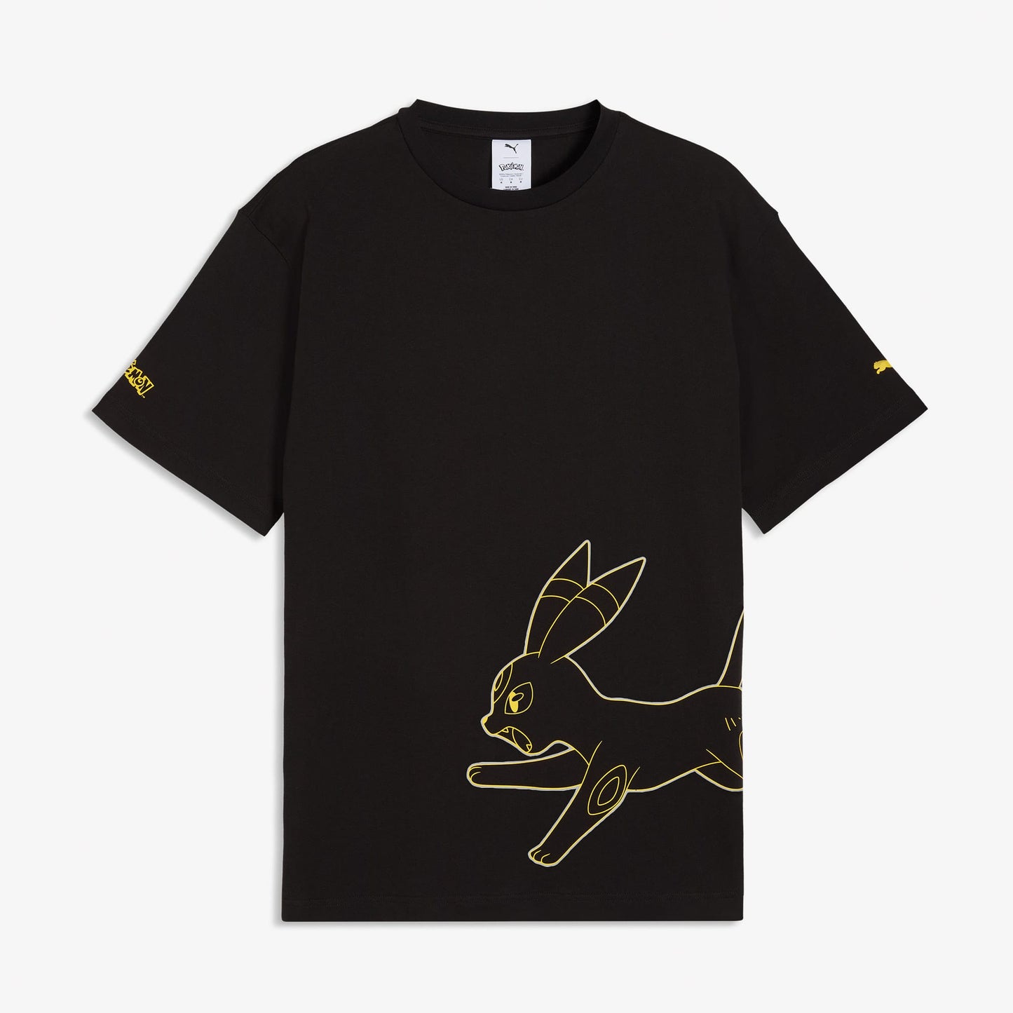 Puma X Pokemon Graphic Erkek Siyah T-shirt