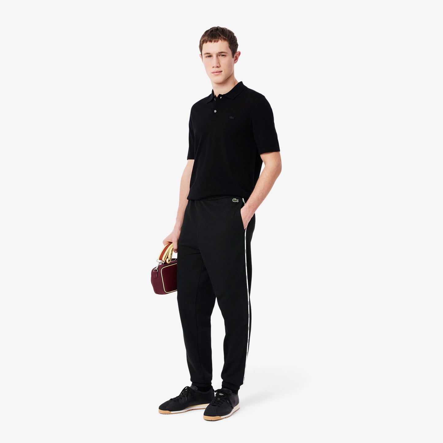 Lacoste Erkek Tapered Fit Siyah Eşofman Altı