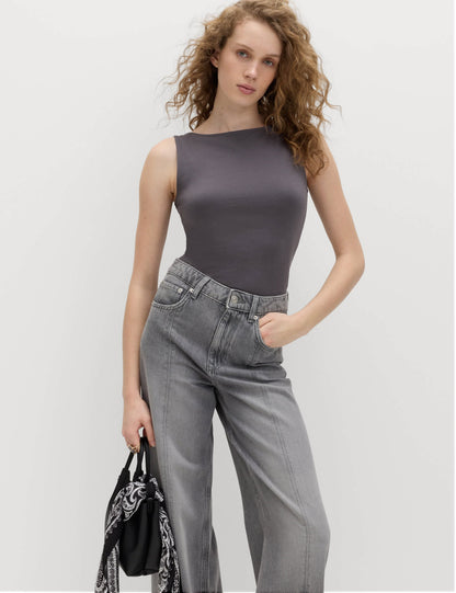 Pamuk Karışımlı Slim Fit Üst