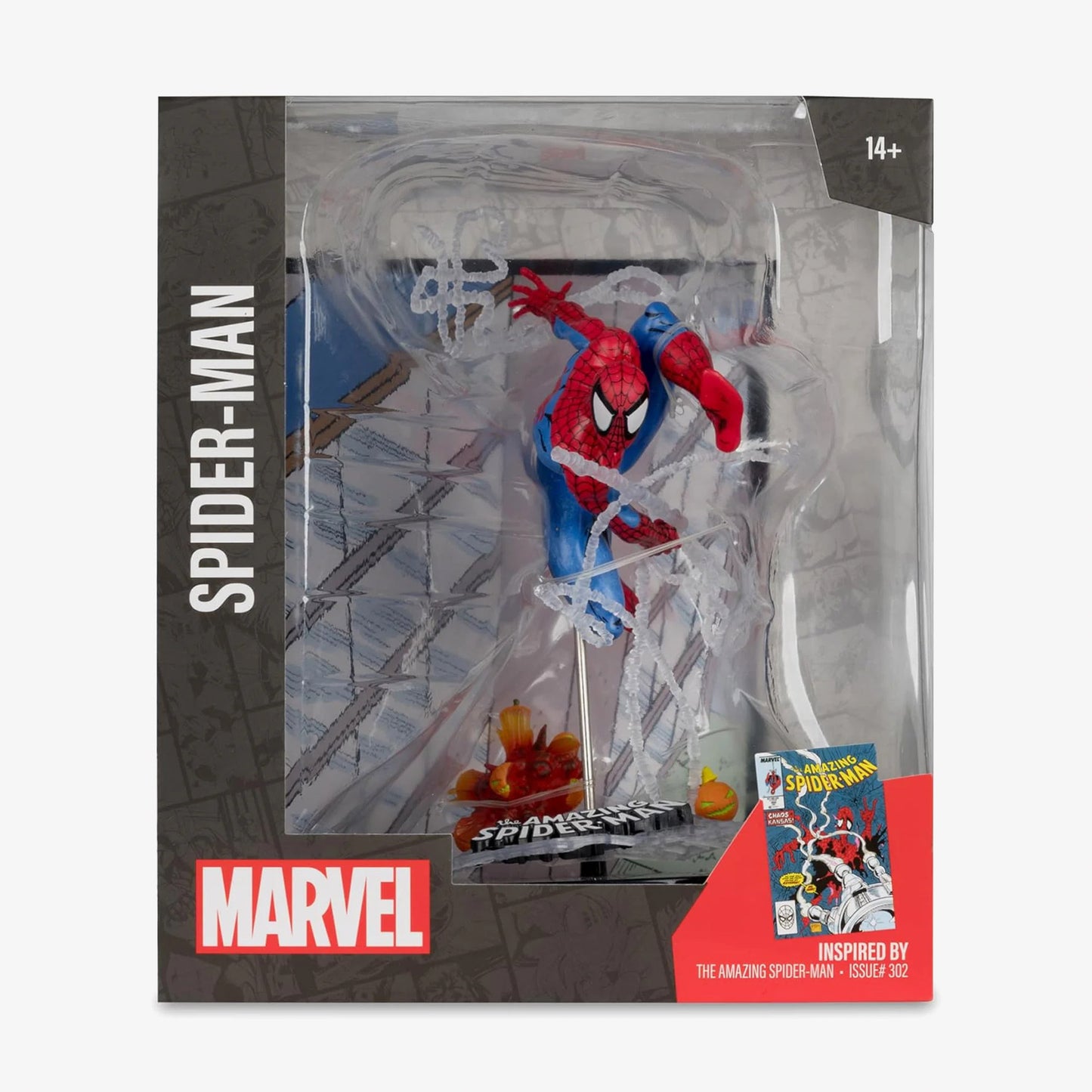 Mcfarlane Marvel 6.6 Spider-man Koleksiyonluk (the Amazing Spider-man #302) Unisex Renkli Figür