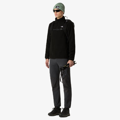 The North Face Glacier Fleece Erkek Fermuarlı Siyah Polar Üst