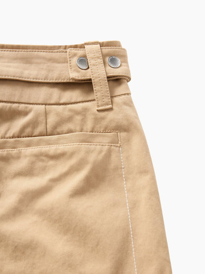 Bej Gap × Victoria Beckham High Rise Kargo Pantolon