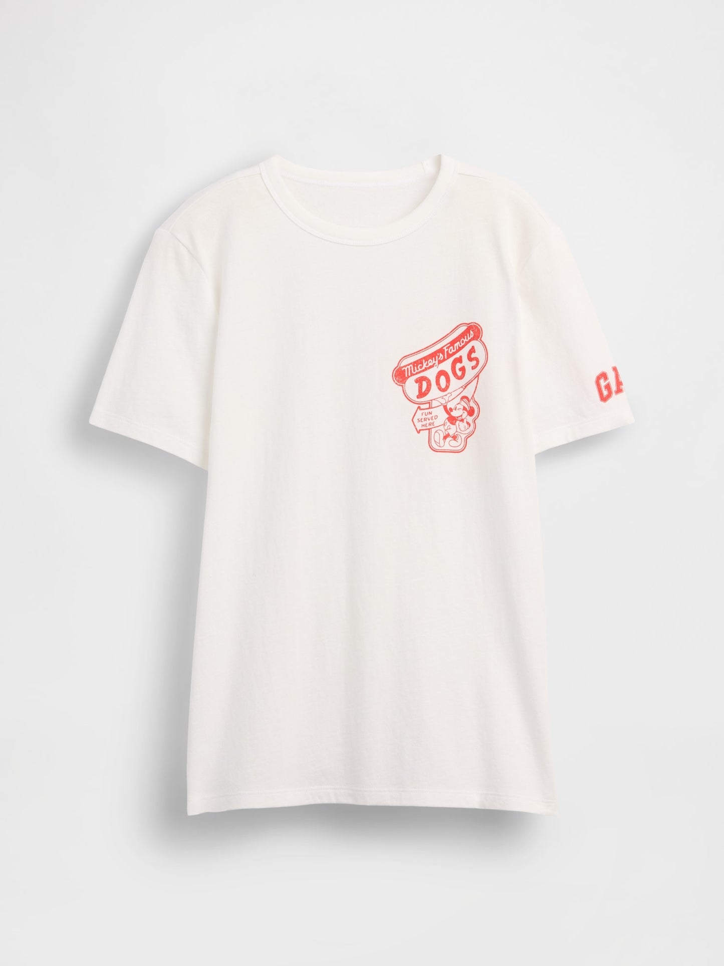 Beyaz Disney Mickey Mouse Grafik Baskılı T-shirt