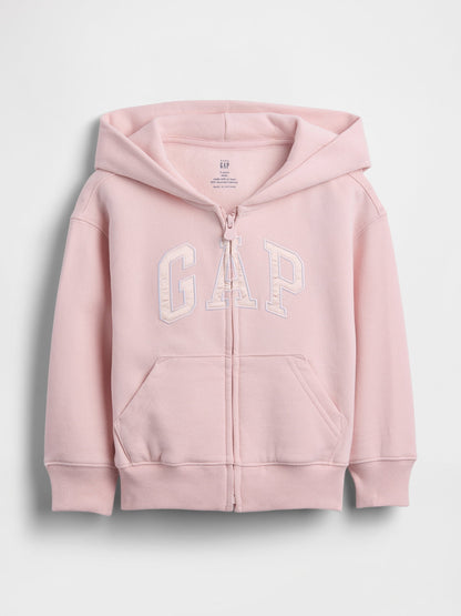 Pembe Vintagesoft Logo Fermuarlı Sweatshirt