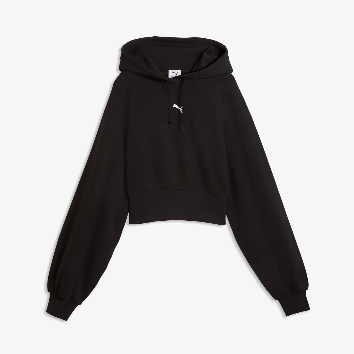 Puma Essential Cropped Kadın Siyah Sweatshirt