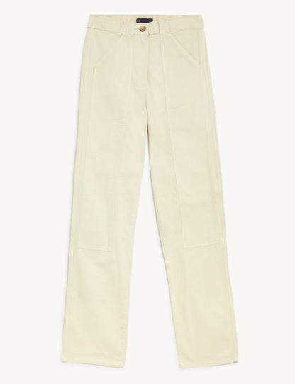 Yüksek Bel Relaxed Fit Pantolon