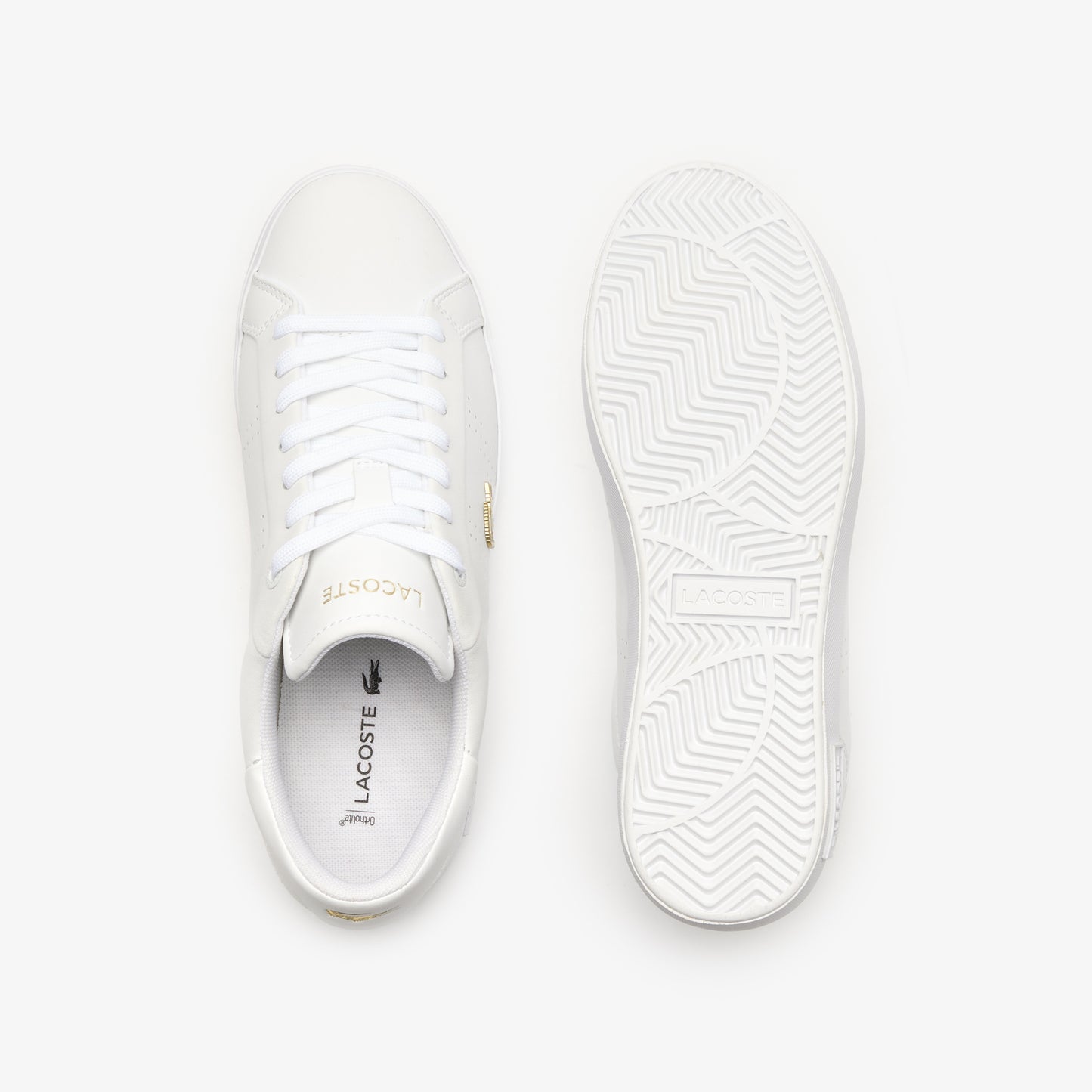 Lacoste Powercourt 2.0 Leather Kadın Beyaz Sneaker
